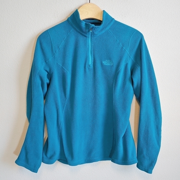 The North Face Women's Pullover Quarter Zip Fleece Sweater Sz S - Picture 1 of 8